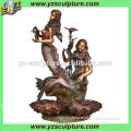 decorative brass mermaid water fountain for sale